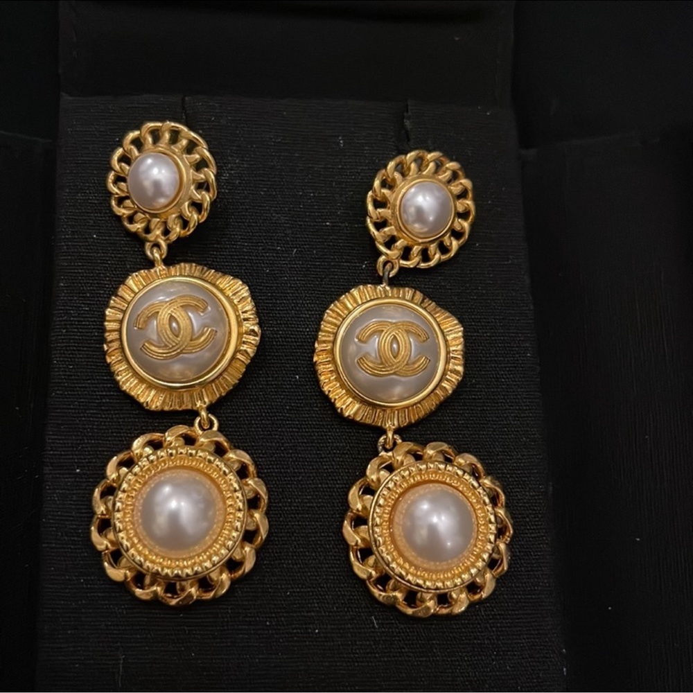 Chanel large earrings